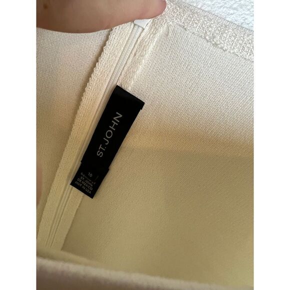 St. John Sleeveless Colorblock Dress Sz. 10 - Picture 4 of 8